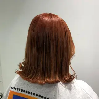 セミロング カラー パーマ ヘアアレンジ ネイル マツエク・マツパ 韓国風ベージュ🤎 赤みなし🌿横浜🤎のヘアスタイル