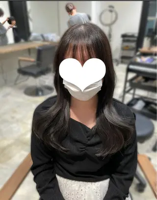 ロング カラー 戸川凜音 とがわりんねのヘアスタイル