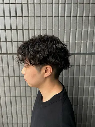 パーマ メンズ 横浜カラー/ブリーチ SAKI💫のヘアスタイル