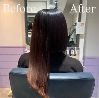 ミディアム カラー 髪質改善✨石塚 真梨奈のヘアスタイル