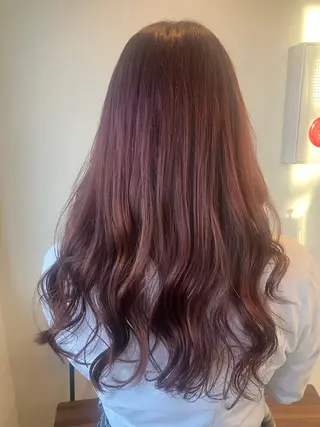 セミロング カラー 登 愛のヘアスタイル