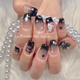ネイル CC  NaNa ワンホンネイル🌙Nのネイルデザイン