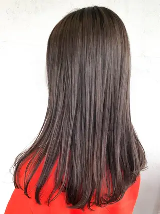 セミロング カラー パーマ ヘアアレンジ ITbyALBUM 中野店のヘアスタイル