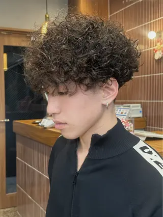 ショート パーマ メンズ fifth / 山下 和輝 海外風スタイルのヘアスタイル
