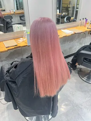 ロング カラー 透明感×似合わせ ピンクヘアsyuyaのヘアスタイル
