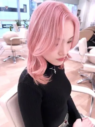 セミロング カラー ベテラン美容師が対応 /髪質改善/縮毛矯正のヘアスタイル