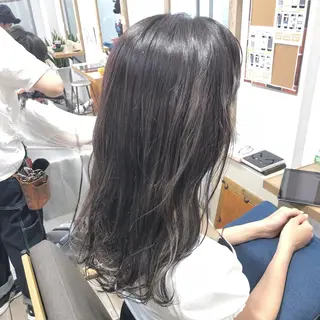 ロング カラー ヘアアレンジ 顔周りカット・相談 レイヤーも◎しずくのヘアスタイル