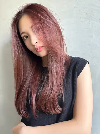 ロング カラー marfe天王寺 髪質改善/メンズのヘアスタイル