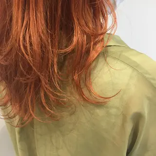セミロング カラー 狩野 羅夢のヘアスタイル