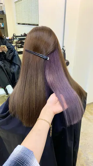 ロング カラー souco/ moenoのヘアスタイル