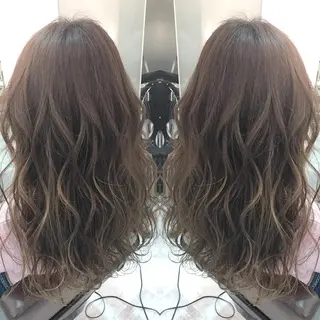 ロング カラー 青木 茂樹⭐️ 透明感カラーのヘアスタイル