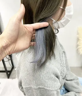 セミロング カラー 🌿ダブルカラー/ 明大前/中村渓太のヘアスタイル