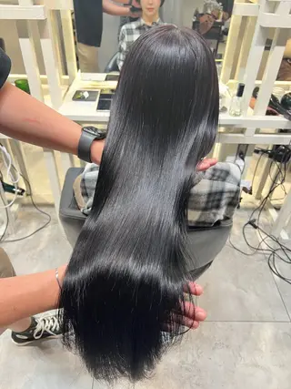 ロング 恵比寿韓国レイヤー× 艶透明感カラー大場のヘアスタイル