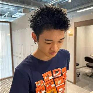 メンズ garage.所属・スパイキーショート 平出天翔のヘアスタイル