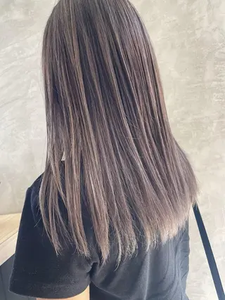 セミロング カラー 女性カット🎨カラー 🌀パーマ宮部楓奈のヘアスタイル