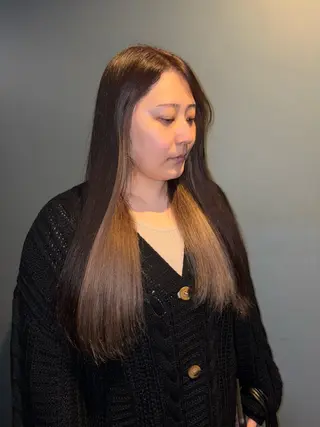 ロング カラー ハイトーン レイヤー🎀meiのヘアスタイル