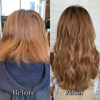 ロング プルエクステで憧れの ロングヘアに✨蛇石のヘアスタイル