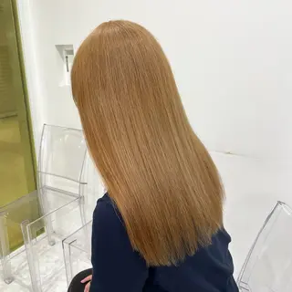 ロング 艶髪ハイトーンカラー 渋谷🎀ririkaのヘアスタイル