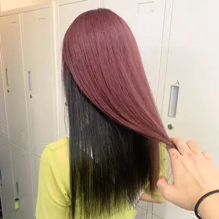 セミロング カラー 美髪特化✨ 伊織✨縮毛矯正✨のヘアスタイル