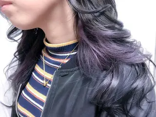 ミディアム カラー BOX mico.のヘアスタイル