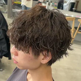 ミディアム パーマ ヘアアレンジ メンズ fifth 石川 凪のヘアスタイル