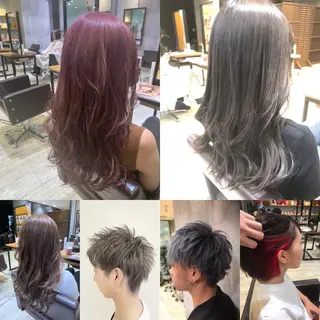 ミディアム カラー パーマ ヘアアレンジ メンズ キッズ ネイル マツエク・マツパ EnBlesS西宮 マンツーマン神道有基のヘアスタイル