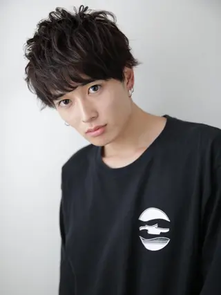 パーマ メンズ レイヤーカット✂️ 横浜No1♡下鳥翔子のヘアスタイル