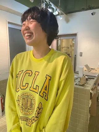 ショート パーマ 末永 晃久のヘアスタイル