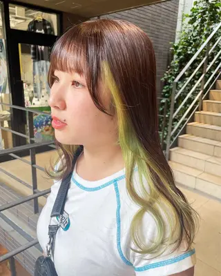 ロング カラー すぐ巻ける縮毛矯正 🍀勝倉　麗のヘアスタイル