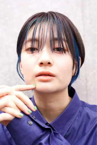 ショート カラー vain所属・パーマウルフショート 濱田匠のヘアスタイル