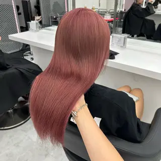 セミロング カラー ヘアアレンジ mai🍑暖色カラー /レイヤー💖のヘアスタイル