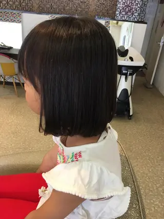 ミディアム キッズ 金沢美容室/ 艶髪/夜営業/JINのヘアスタイル