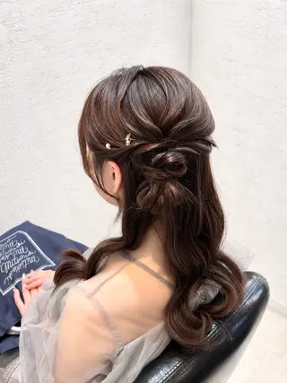 セミロング ヘアアレンジ みりゅう /ヘアメイク/美容師のヘアスタイル