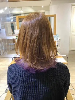カラー ミディアム 前田 裕介のヘアスタイル