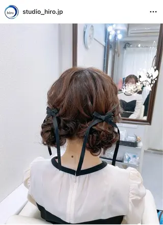ヘアアレンジ 京都.祇園セットサロン:スタジオ ヒロ【Studio hiro】所属・ヒロ(hiro) •スタジオヒロのヘアスタイル