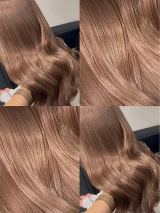 ロング コスギ ユカナのヘアスタイル