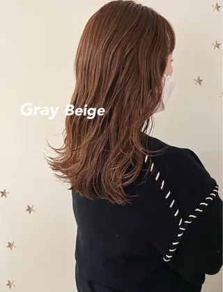 セミロング カラー 市川 千夏のヘアスタイル