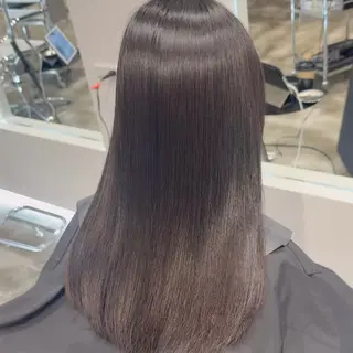 ロング 縮毛矯正/モテカラー /ａｉｋｏ/原宿のヘアスタイル