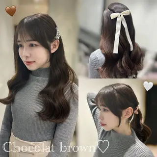 ロング 髪質改善♡ 保坂汐音のヘアスタイル