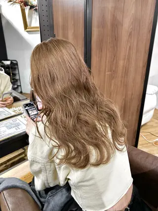 ミディアム カラー ARCANAブリーチ ダブルカラー🌟原宿のヘアスタイル