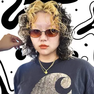 ミディアム パーマ Rena✴︎トレンド ×スタンダードMIXのヘアスタイル