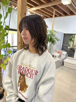 ミディアム mai ボブ /メンズカットのヘアスタイル