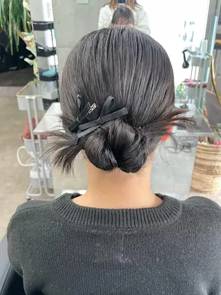ヘアアレンジ 速水 ゆきののヘアスタイル