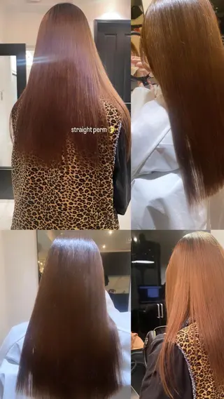 ロング カラー パーマ riria/ボブ /透明感カラー🎀のヘアスタイル