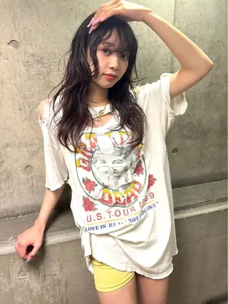 ロング CHIHO💚羽エク /マツエクのヘアスタイル