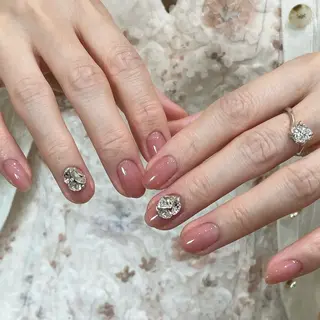 ネイル By moonネイル 🌷ワンホン/韓国風のネイルデザイン