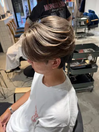 ミディアム カラー メンズ メンズカットパーマ ✂️ JOYAのヘアスタイル