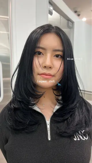 ロング カラー レイヤー特化/渋谷 rinのヘアスタイル