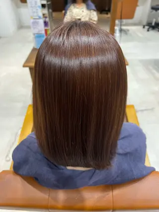 ミディアム パーマ 🫧ボブ/艶髪カラー 伊原修子のヘアスタイル