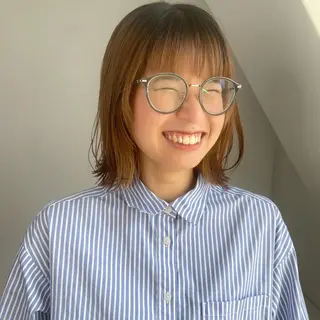 ミディアム カラー ヘアアレンジ 🌼似合わせのプロ 心斎橋/rena🌼のマツエク・マツパデザイン